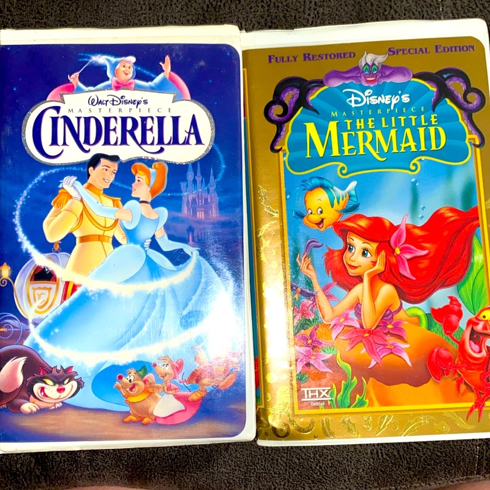 Disney Princesses VHS Bundle